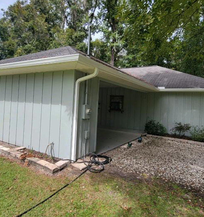 carport addition to home