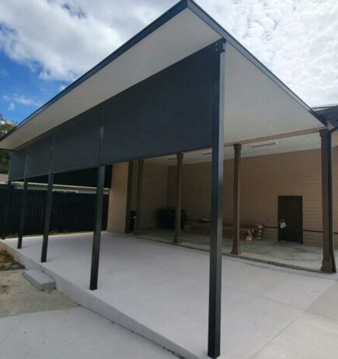 commercial carport parking area