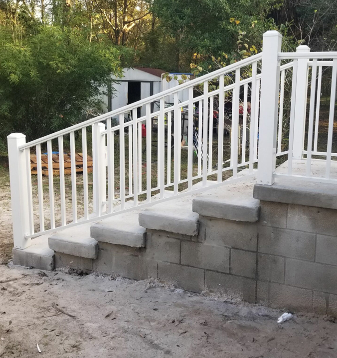 White Stair Railing