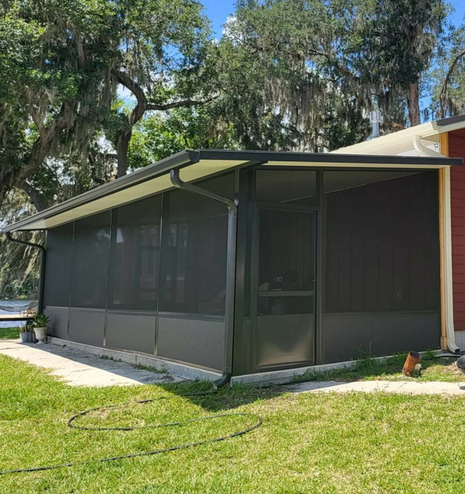 Screened in porch addition