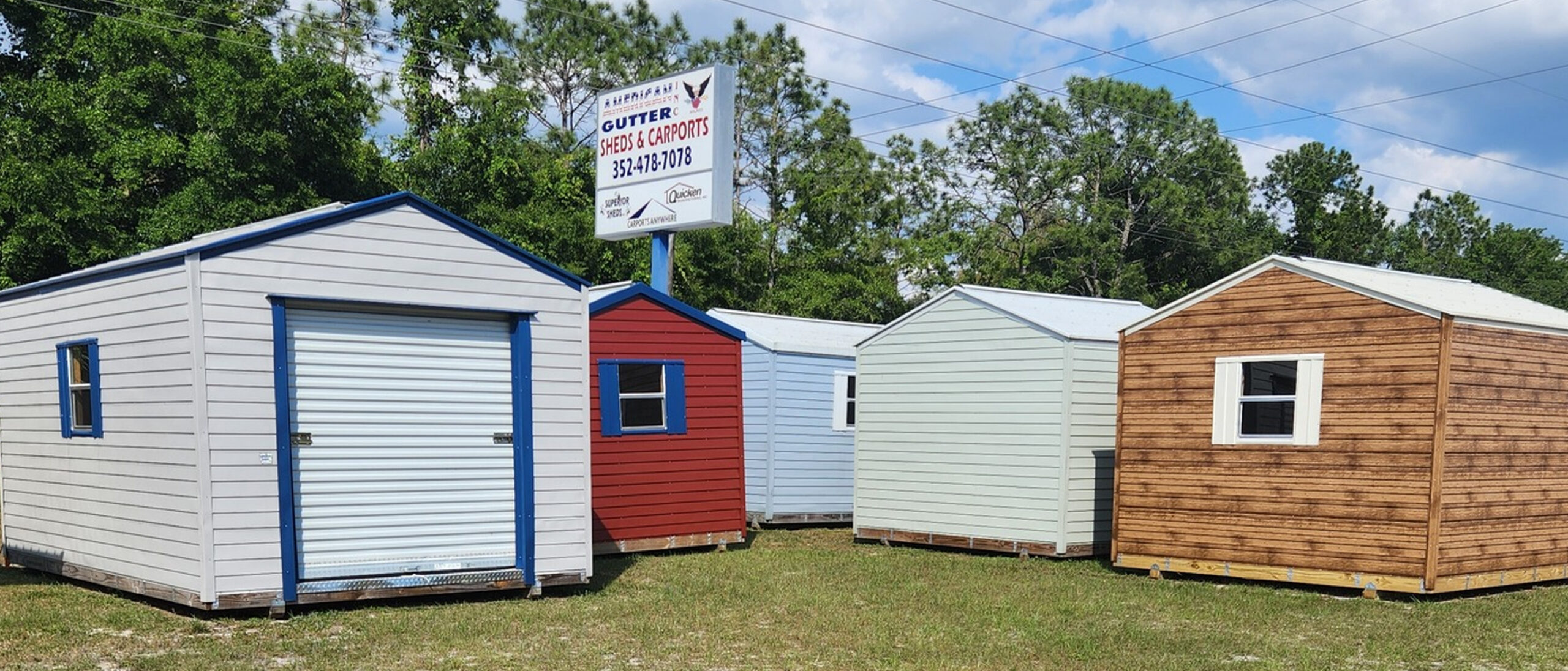 Selection of portable shed buildings